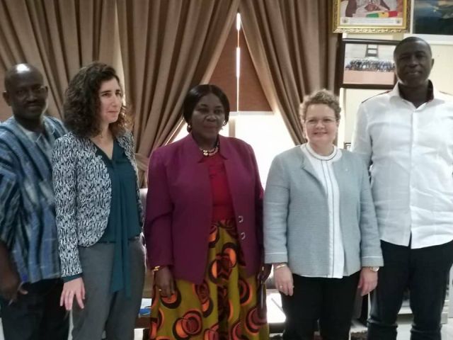 Hon. Cecilia Dapaah with Amb. Shani Cooper and others.